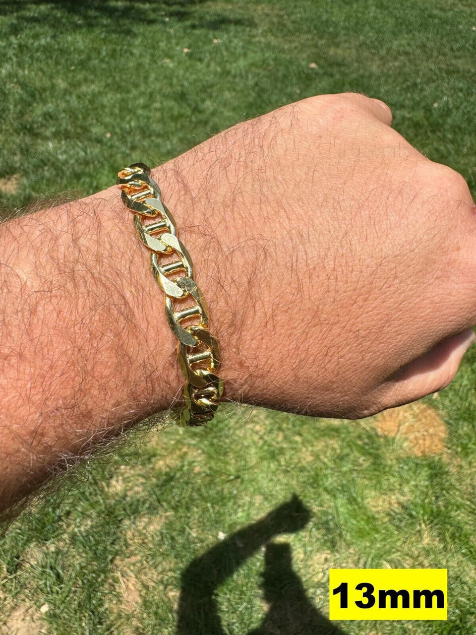 Mariner Link Bracelet - 14k Gold Vermeil 925 Sterling Silver - 6"-9" - 2.5mm-16mm