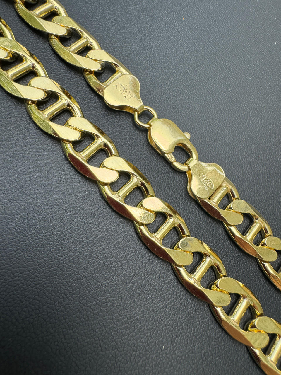 Mariner Link Chain Necklace Or Bracelet - 14k Gold Vermeil 925 Sterling Silver - 6"-30" - 2.5mm-16mm