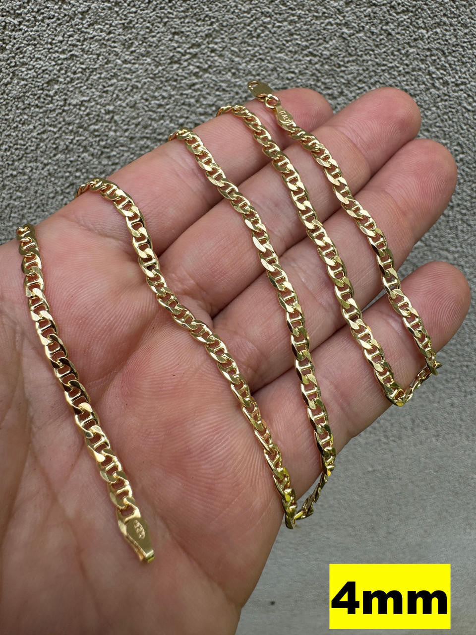 Mariner Link Chain Necklace Or Bracelet - 14k Gold Vermeil 925 Sterling Silver - 6"-30" - 2.5mm-16mm