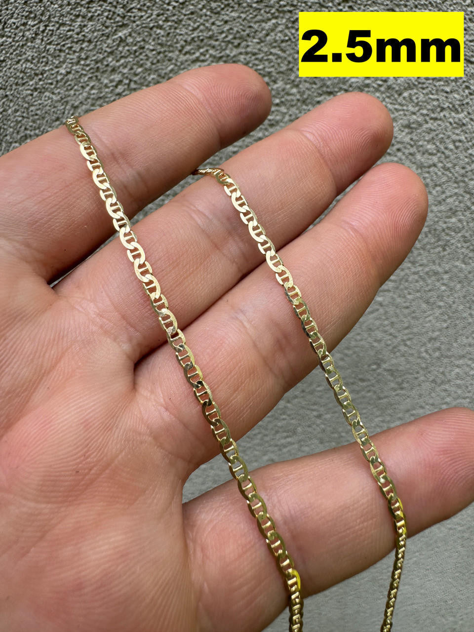 Mariner Link Chain Necklace Or Bracelet - 14k Gold Vermeil 925 Sterling Silver - 6"-30" - 2.5mm-16mm