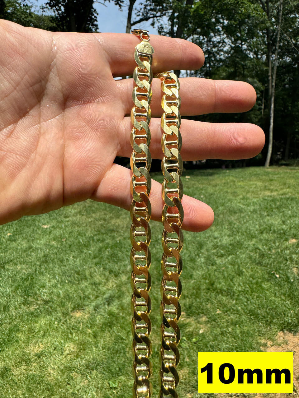 Mariner Link Chain Necklace Or Bracelet - 14k Gold Vermeil 925 Sterling Silver - 6"-30" - 2.5mm-16mm