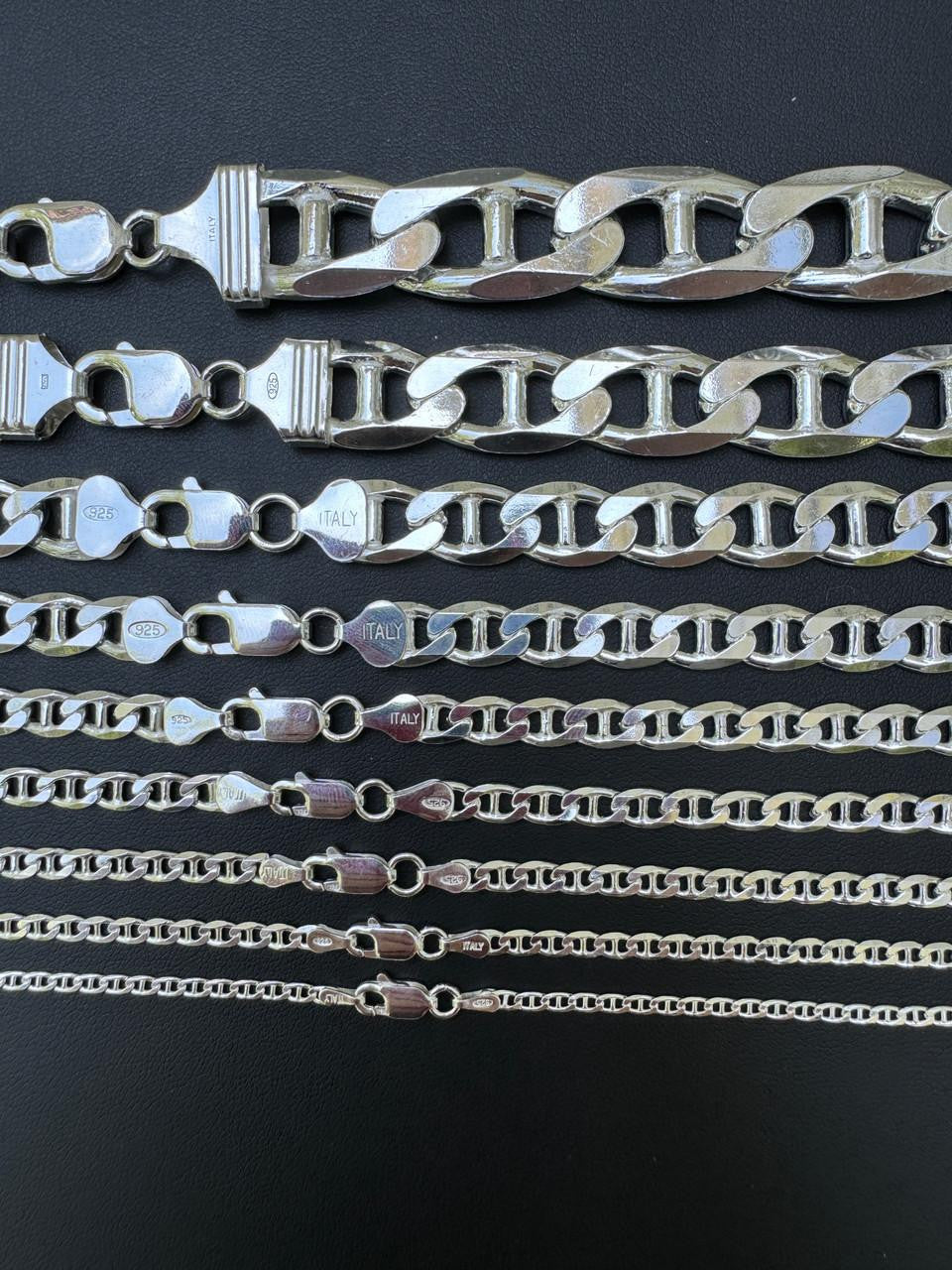 Mariner Link Chain Necklace Or Bracelet - 925 Sterling Silver - 6"-30" - 2.5mm-16mm