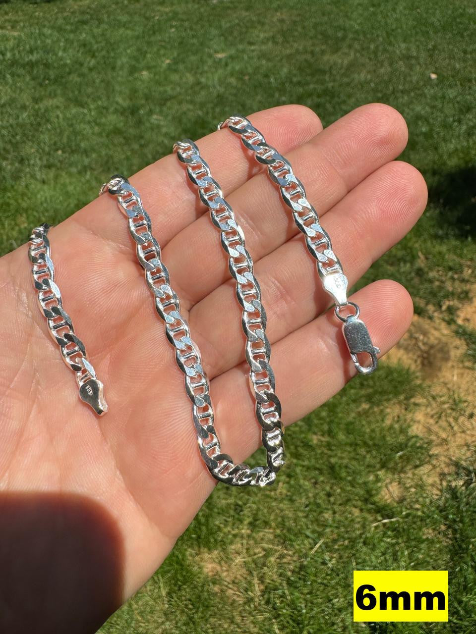 Mariner Link Chain Necklace Or Bracelet - 925 Sterling Silver - 6"-30" - 2.5mm-16mm