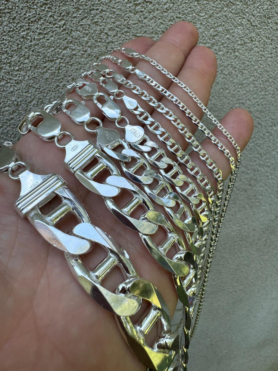 Mariner Link Chain Necklace Or Bracelet - 925 Sterling Silver - 6"-30" - 2.5mm-16mm