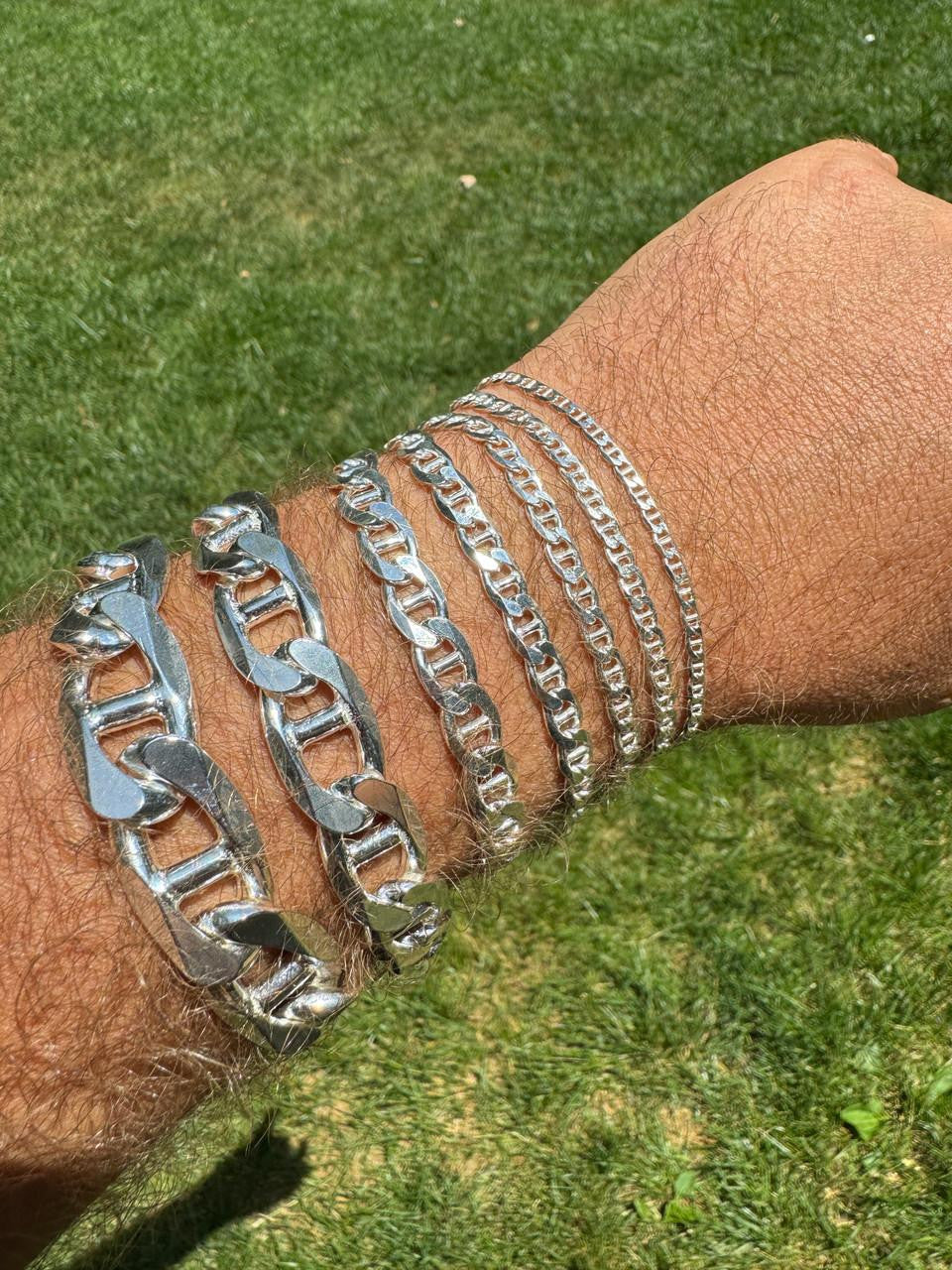 Mariner Link Chain Necklace Or Bracelet - 925 Sterling Silver - 6"-30" - 2.5mm-16mm