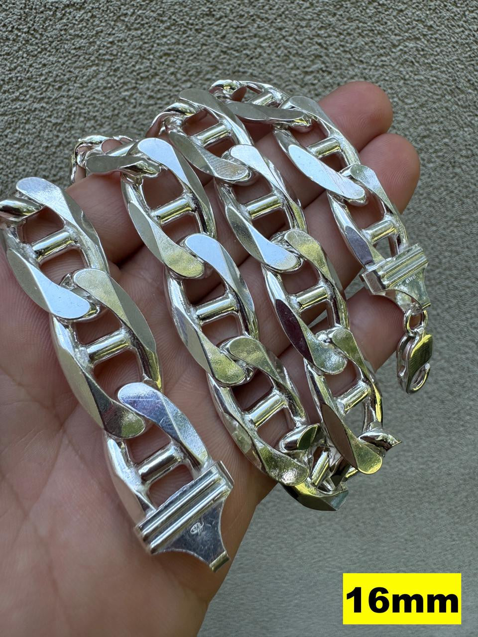 Mariner Link Chain Necklace Or Bracelet - 925 Sterling Silver - 6"-30" - 2.5mm-16mm