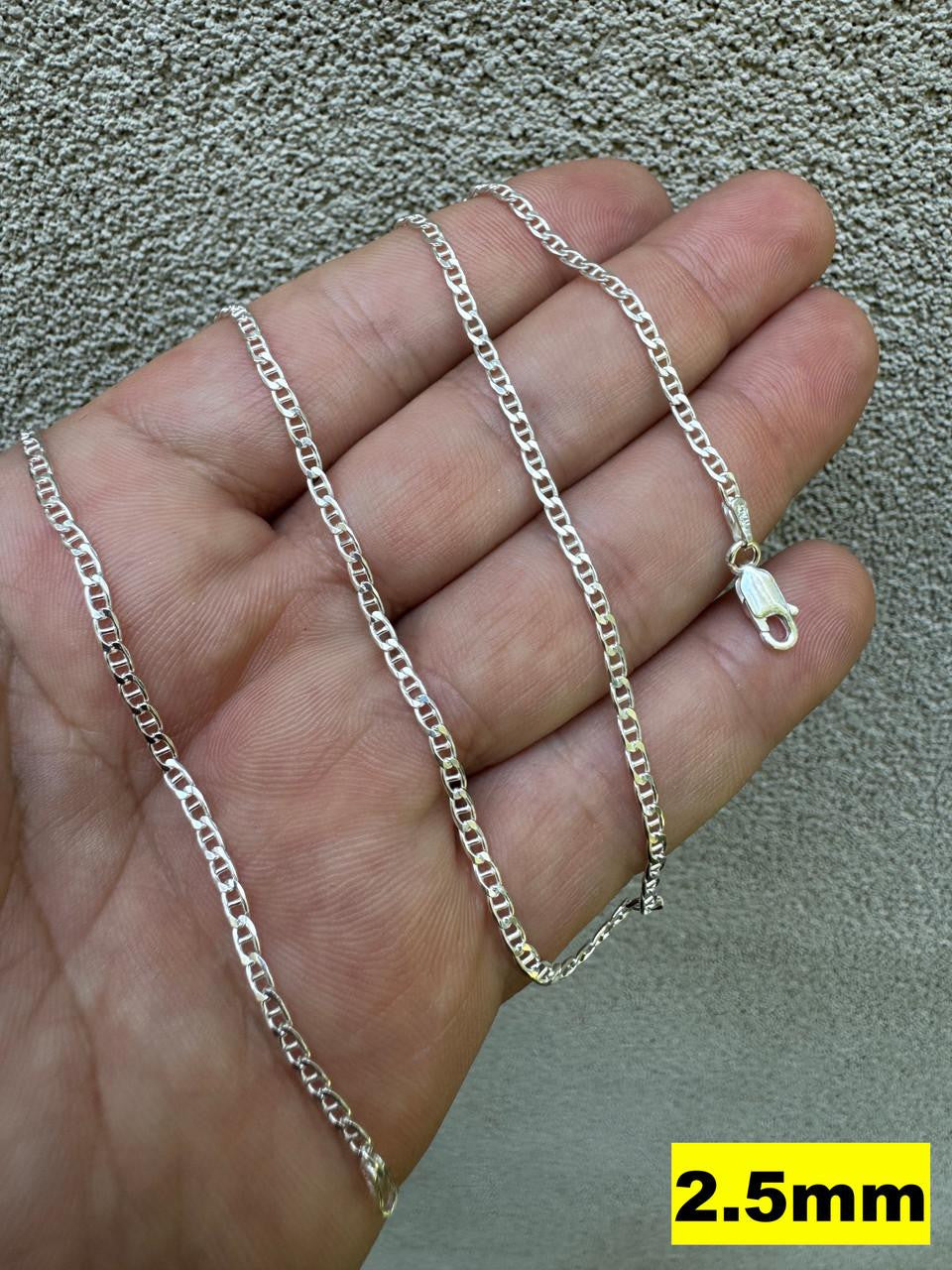 Mariner Link Chain Necklace Or Bracelet - 925 Sterling Silver - 6"-30" - 2.5mm-16mm