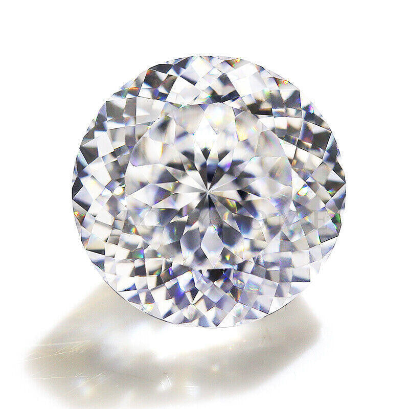MOISSANITE Portuguese Cut - 100 Facets Each Stone - Solitaire Stud Earrings - 14k Gold Vermeil 925 Silver - 5mm-8mm - 1-4ct