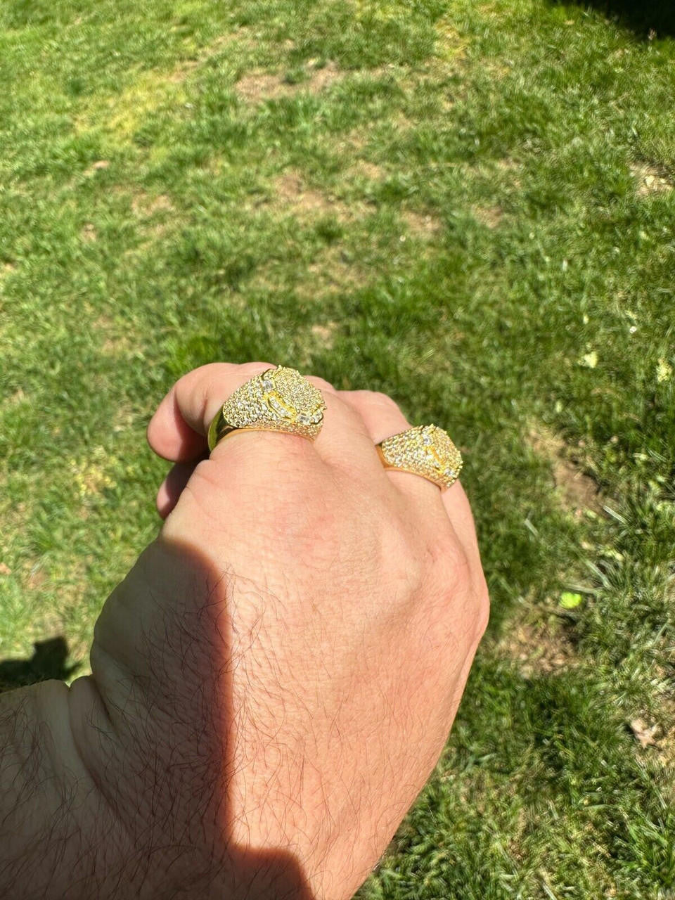 MOISSANITE The Rizz Iced Out Ring - 14k Gold Vermeil 925 Silver