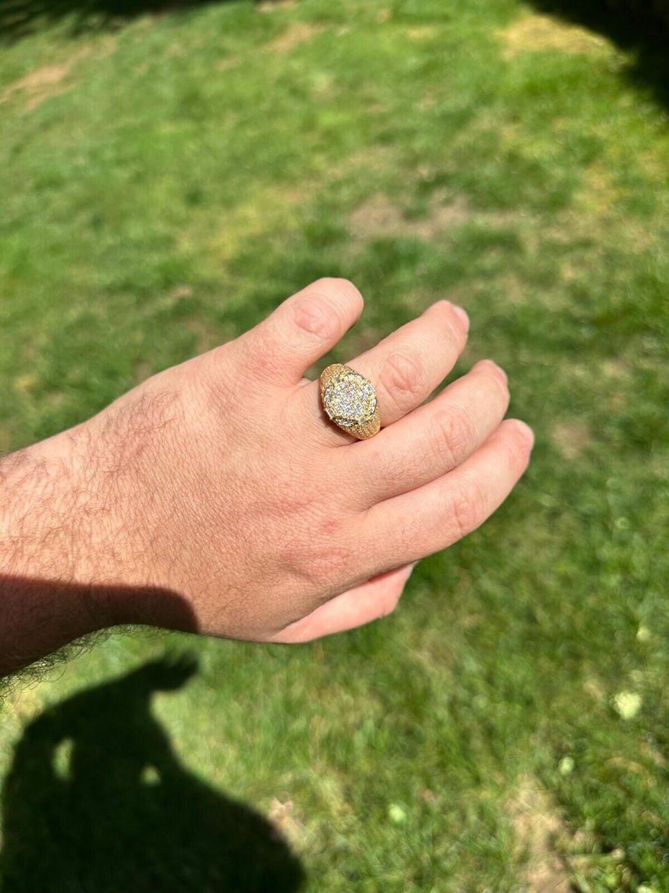 MOISSANITE The Rizz Iced Out Ring - 14k Gold Vermeil 925 Silver