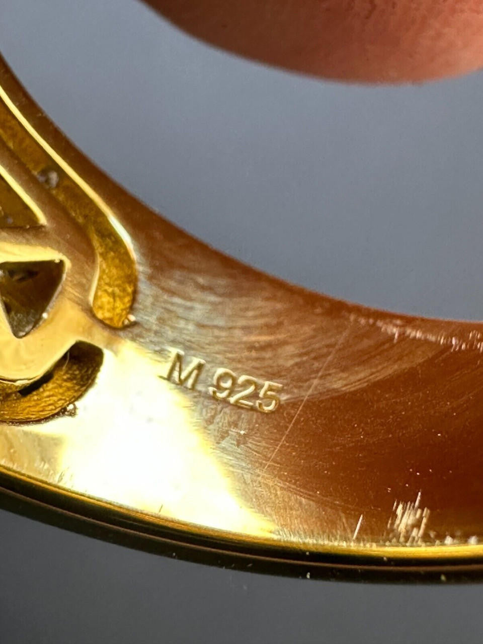 MOISSANITE Lit Legend Iced Out Ring - 14k Gold Vermeil 925 Silver