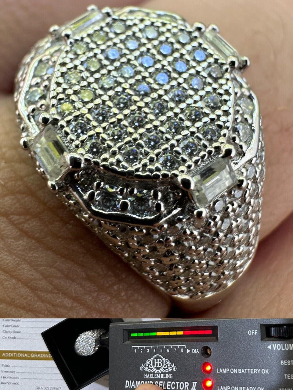 MOISSANITE The Rizz Iced Out Ring - 925 Silver