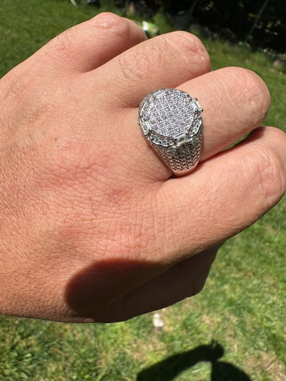 MOISSANITE The Rizz Iced Out Ring - 925 Silver