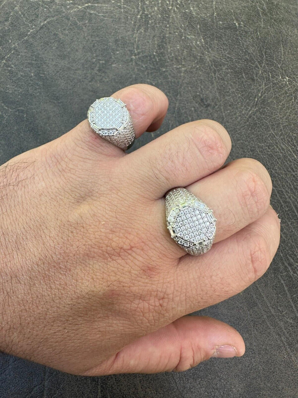 MOISSANITE The Rizz Iced Out Ring - 925 Silver