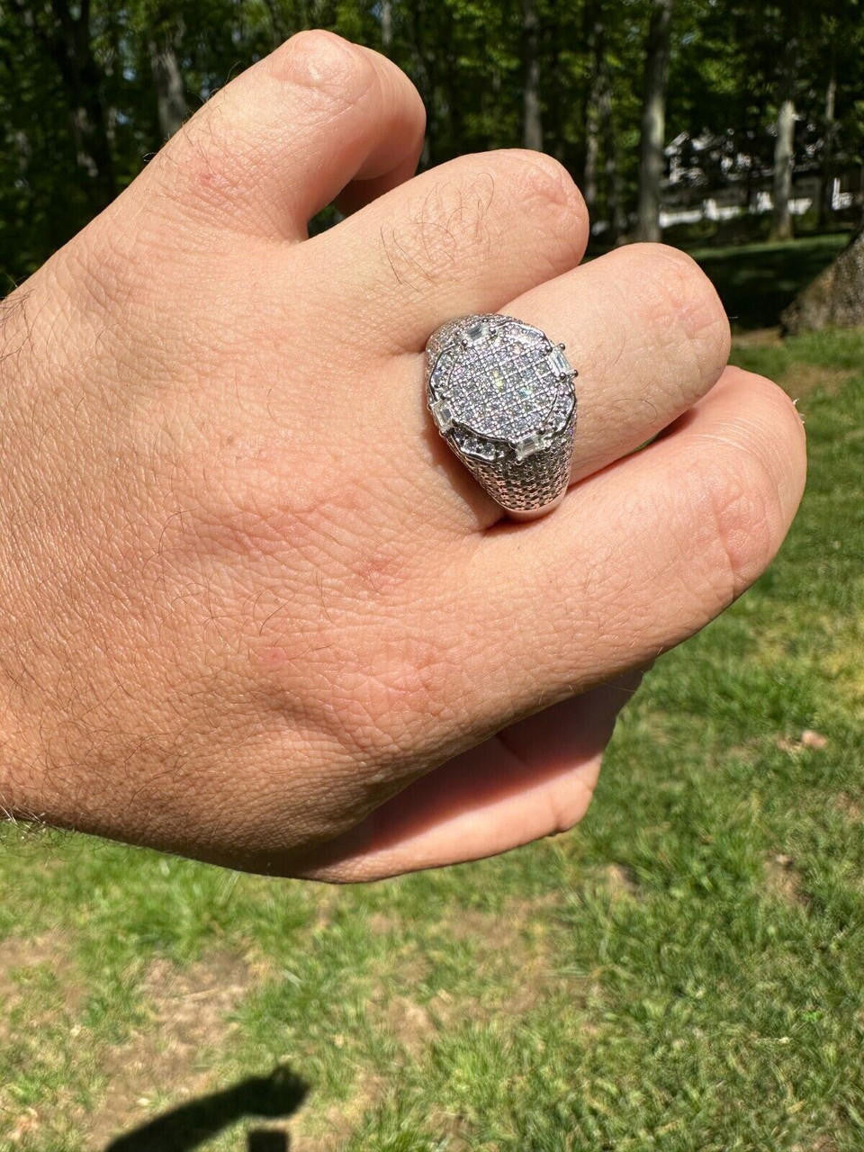 MOISSANITE The Rizz Iced Out Ring - 925 Silver