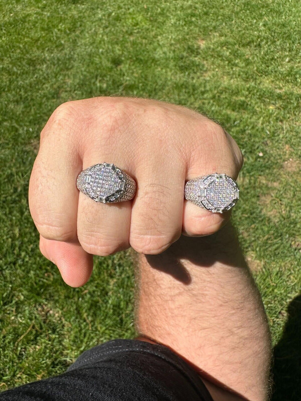 MOISSANITE The Rizz Iced Out Ring - 925 Silver