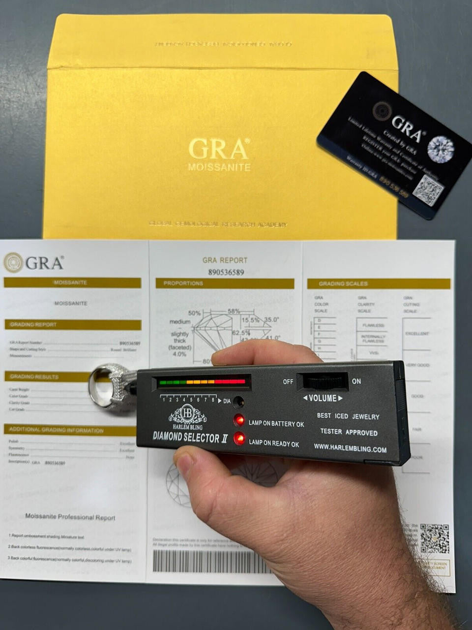 MOISSANITE Lit Legend Iced Out Ring - 925 Silver