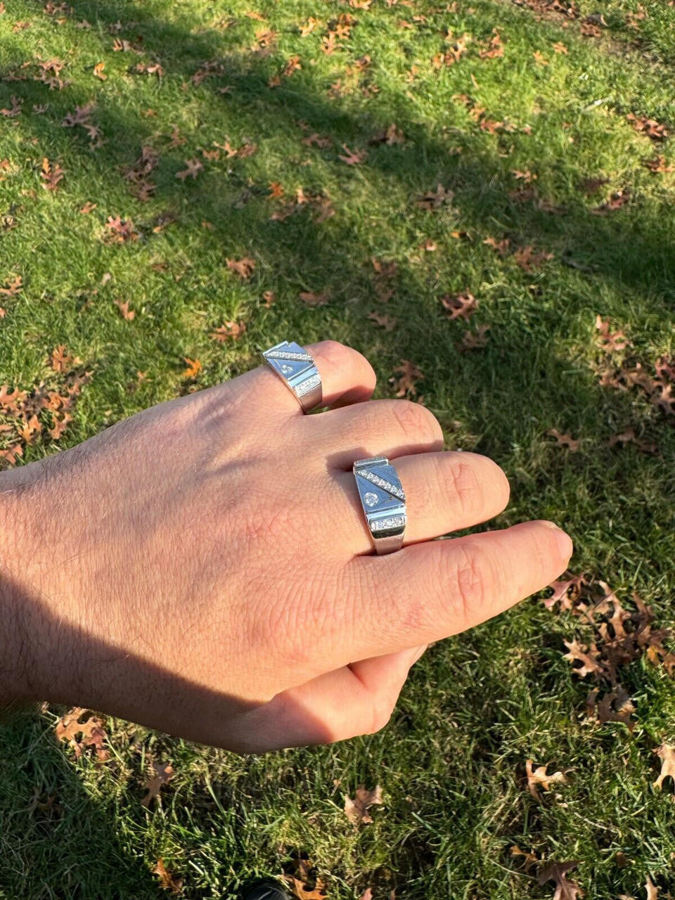 MOISSANITE Old Timer Ring - 925 Silver