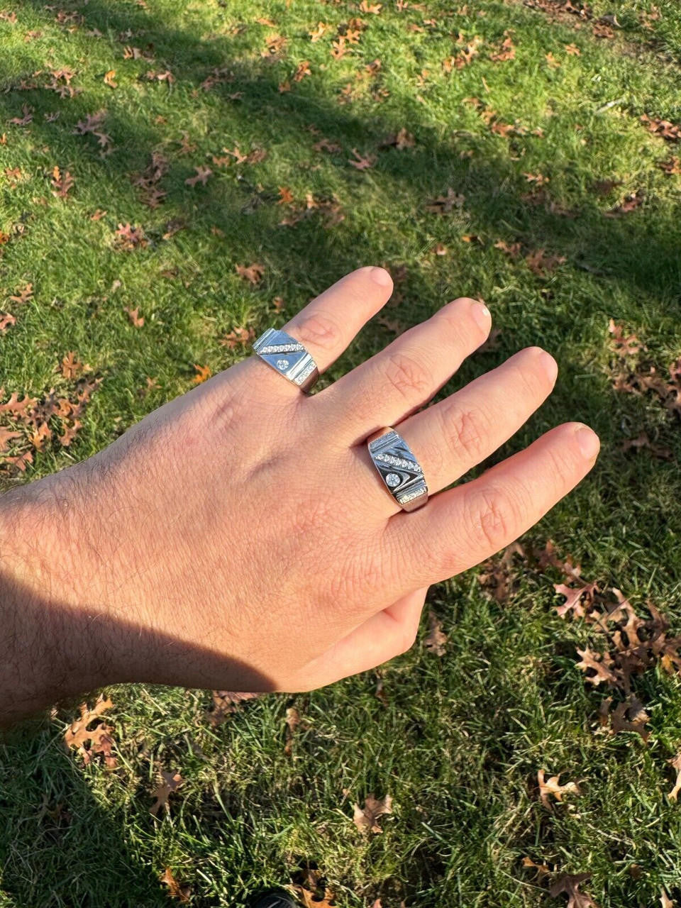 MOISSANITE Old Timer Ring - 925 Silver