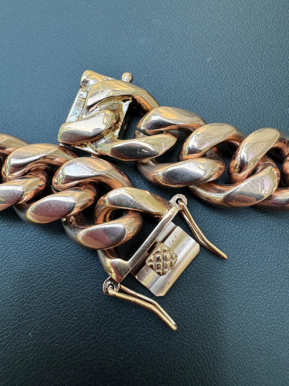 Miami Cuban Link Bracelet - 14k Rose Gold Plated Stainless Steel - 6"-10" - 4mm-18mm