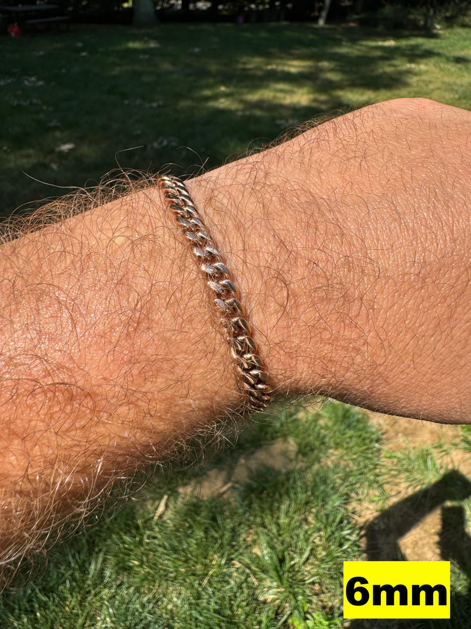 Miami Cuban Link Bracelet - 14k Rose Gold Plated Stainless Steel - 6"-10" - 4mm-18mm