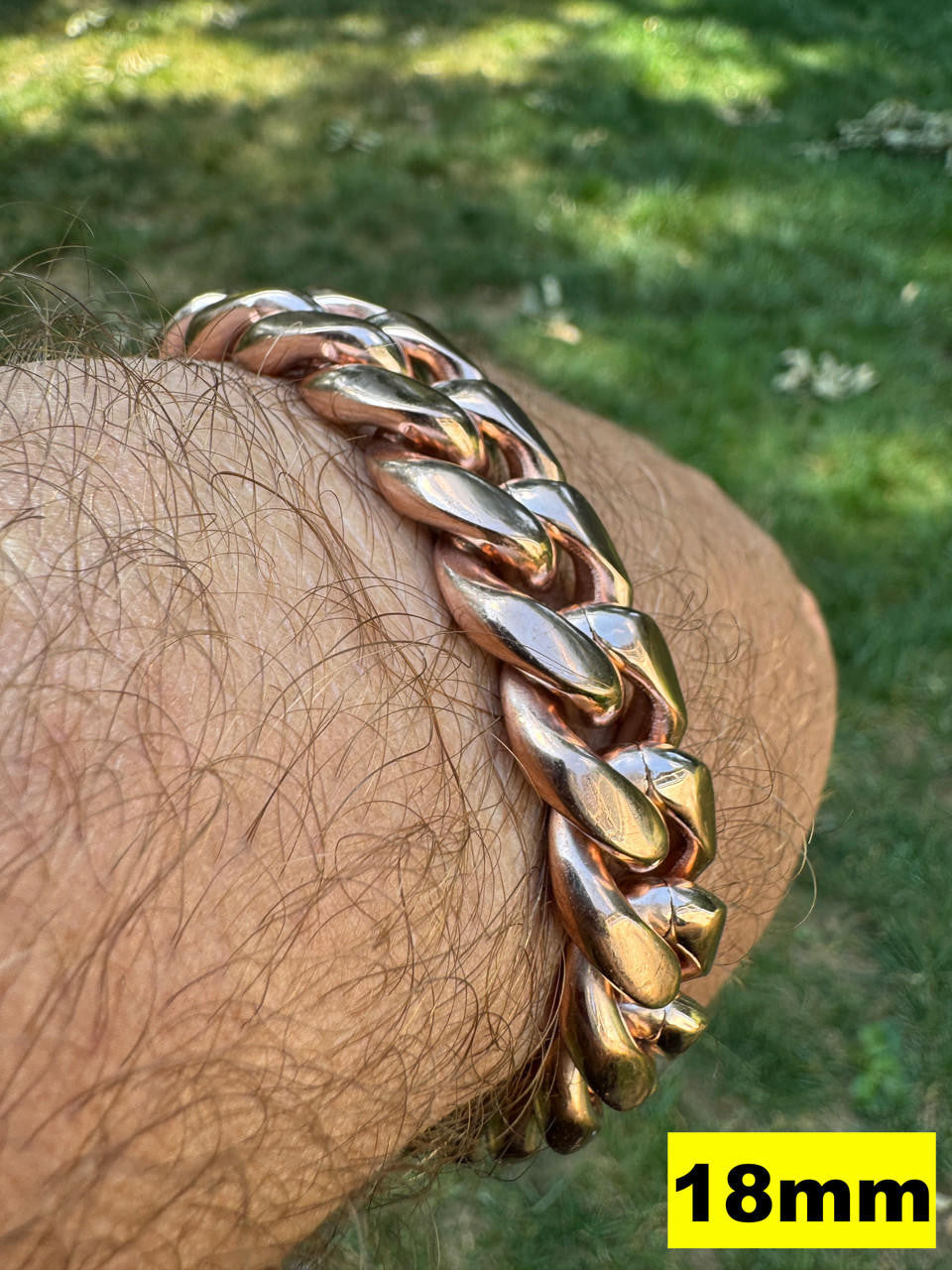 Miami Cuban Link Bracelet - 14k Rose Gold Plated Stainless Steel - 6"-10" - 4mm-18mm