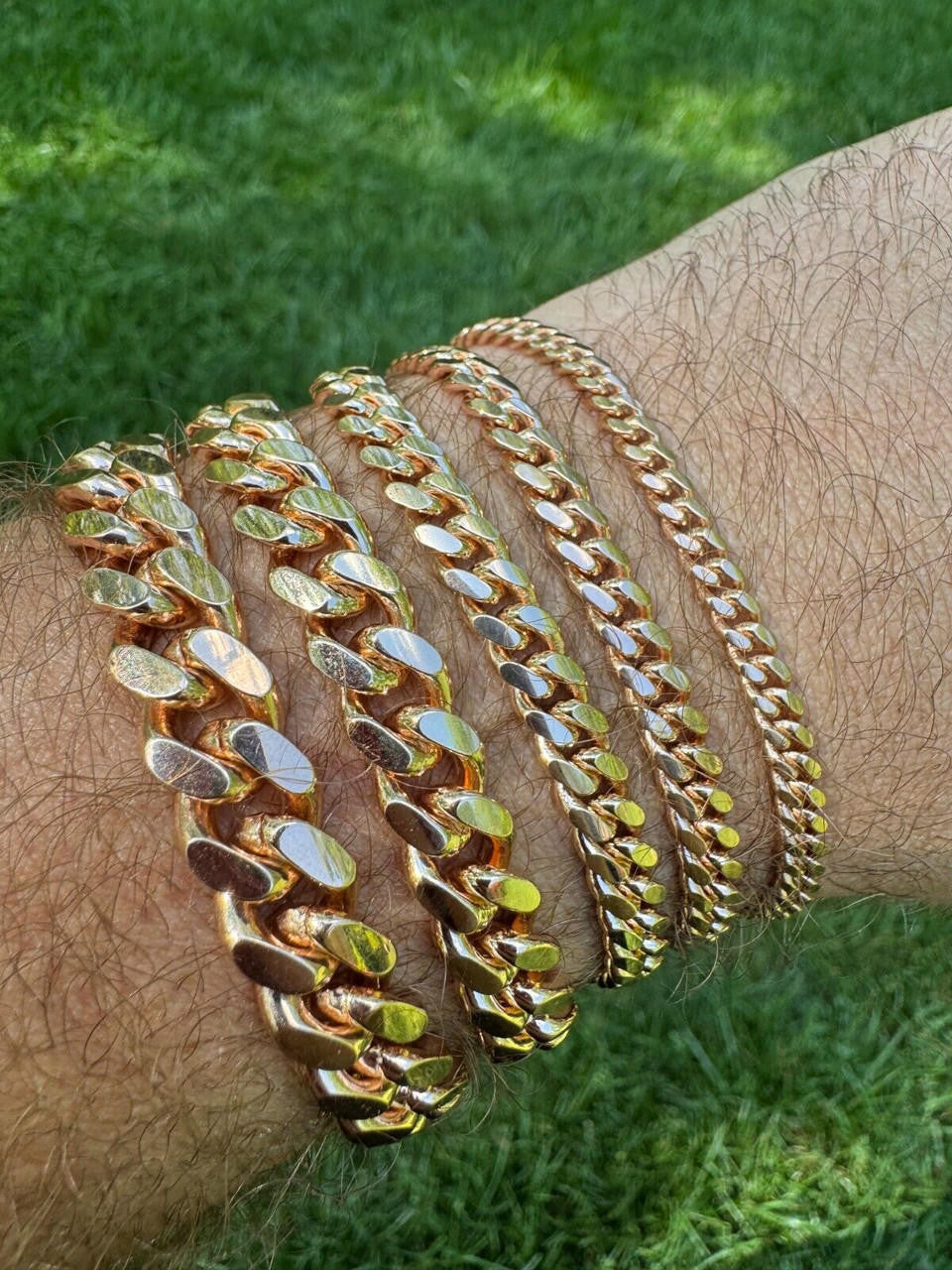 Miami Cuban Link Bracelet - 14k Rose Gold Vermeil 925 Sterling Silver - 7"-9.5" - 4mm-10.5mm