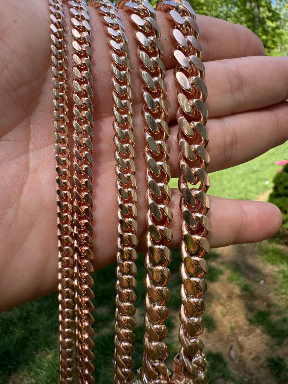 Miami Cuban Link Bracelet - 14k Rose Gold Vermeil 925 Sterling Silver - 7"-9.5" - 4mm-10.5mm