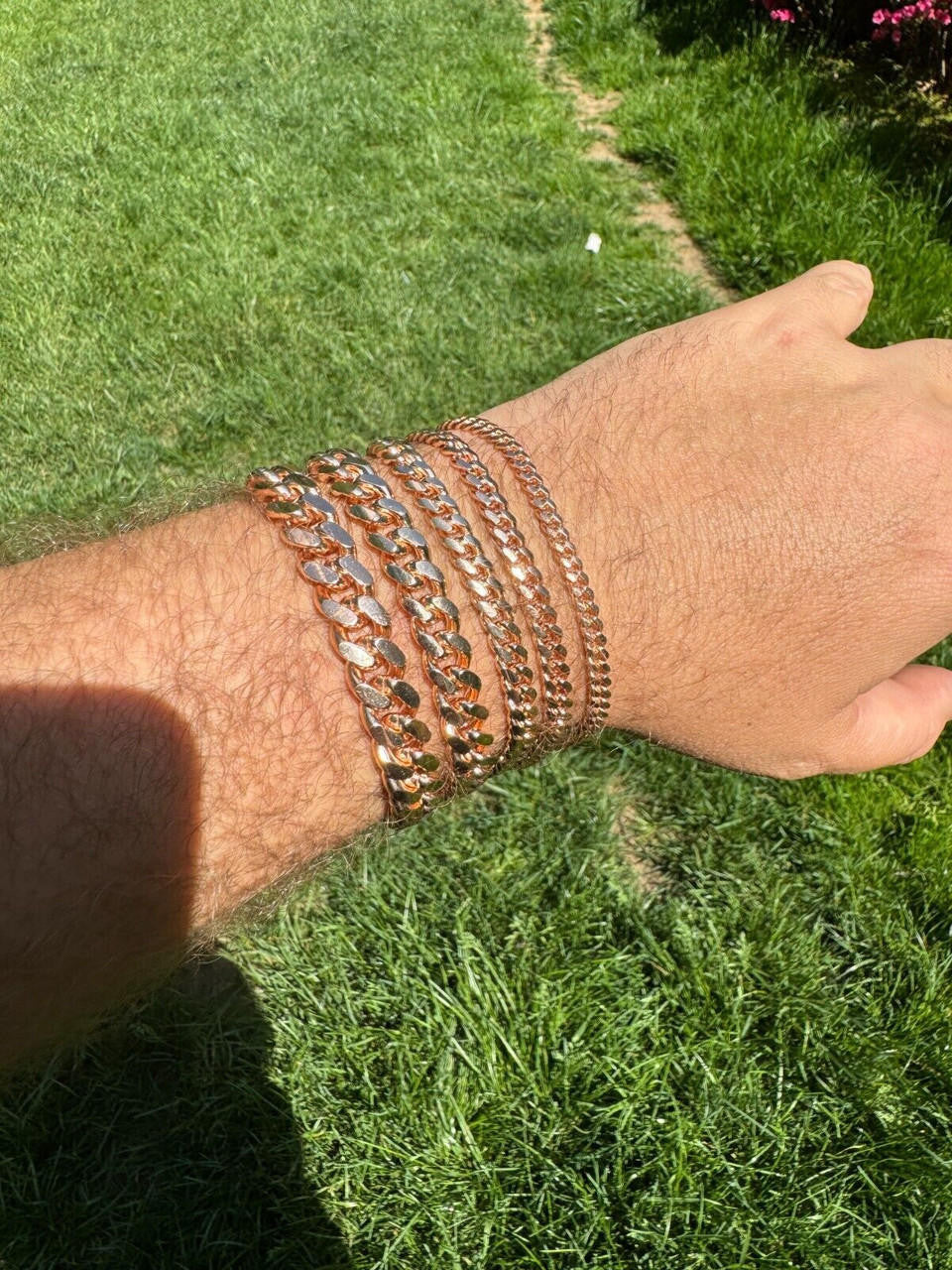 Miami Cuban Link Bracelet - 14k Rose Gold Vermeil 925 Sterling Silver - 7"-9.5" - 4mm-10.5mm