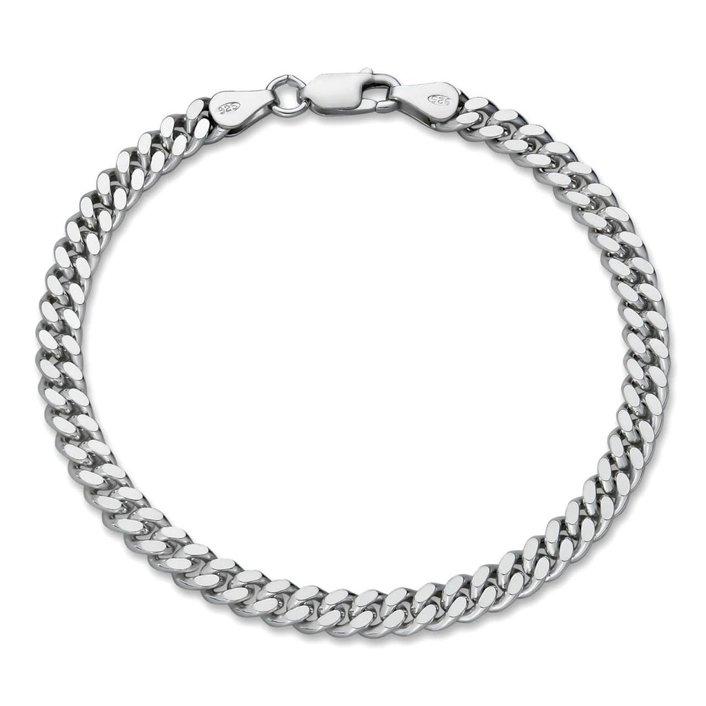 Miami Cuban Link Bracelet Lobster Clasp - 925 Sterling Silver - 6"-9" - 4mm-12mm