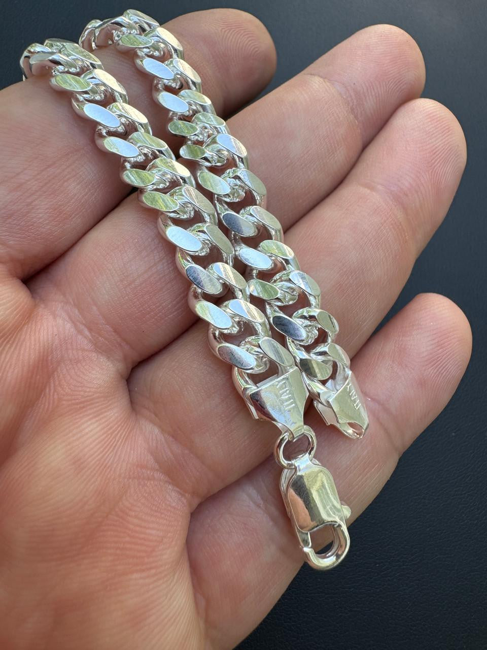 Miami Cuban Link Bracelet Lobster Clasp - 925 Sterling Silver - 6"-9" - 4mm-12mm