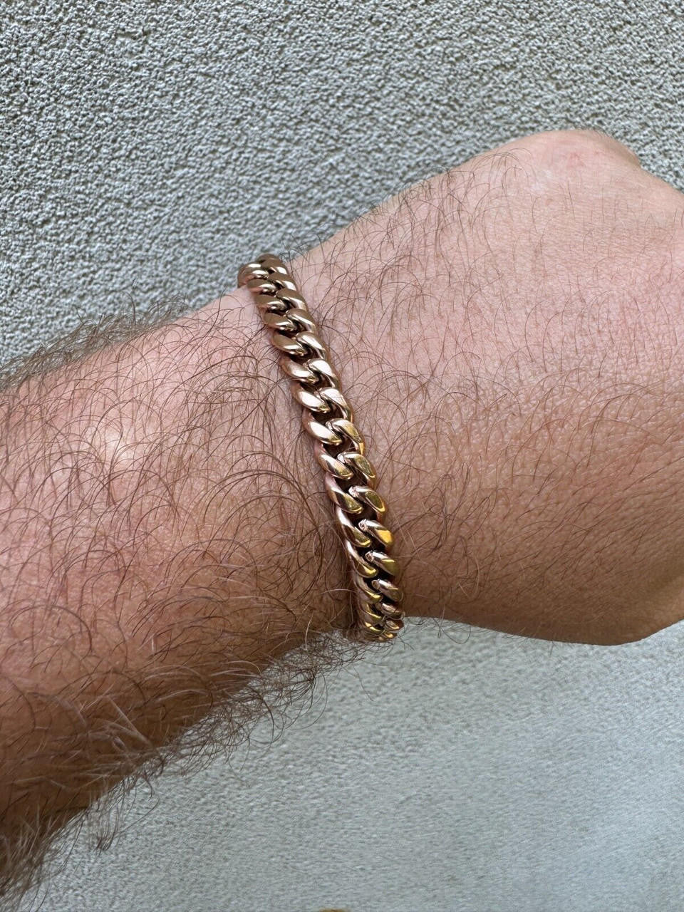 Miami Cuban Link Bracelet W. CZ Clasp - Rose Gold Plated Stainless Steel - 6"-10" - 8mm-14mm