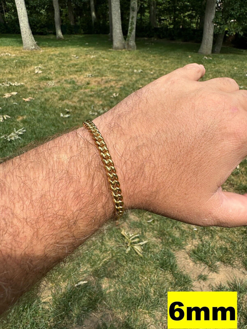 Miami Cuban Link Bracelet - 18k Yellow Gold Plated Stainless Steel - 6"-10" - 6mm-18mm