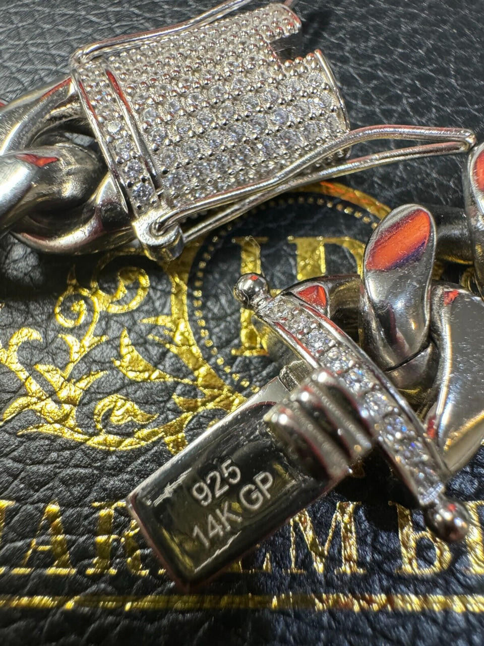 Miami Cuban Link Chain Necklace W. CZ Clasp - Stainless Steel W. 925 Silver Clasp - 16"-30" - 8mm-14mm