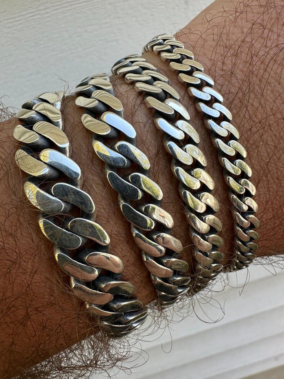 Cancun Cuban Link Chain Bracelet Sleek Clasp - 925 Sterling Silver - 7"-9" - 6mm-12mm