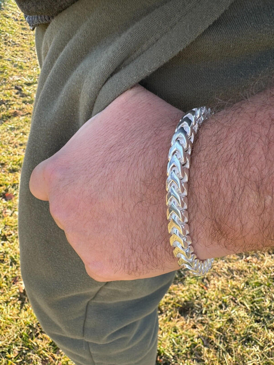 Modern Franco Link Bracelet W. Box Lock - 925 Sterling Silver - 7"-9" - 4mm-10mm