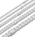 Modern Miami Cuban Link Chain Necklace Or Bracelet - High Polished 925 Sterling Silver - 7"-28" - 6mm-20mm