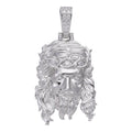 MOISSANITE #1 Bestseller Jesus Piece Pendant - 925 Silver - 3 Sizes 1.5"-3"