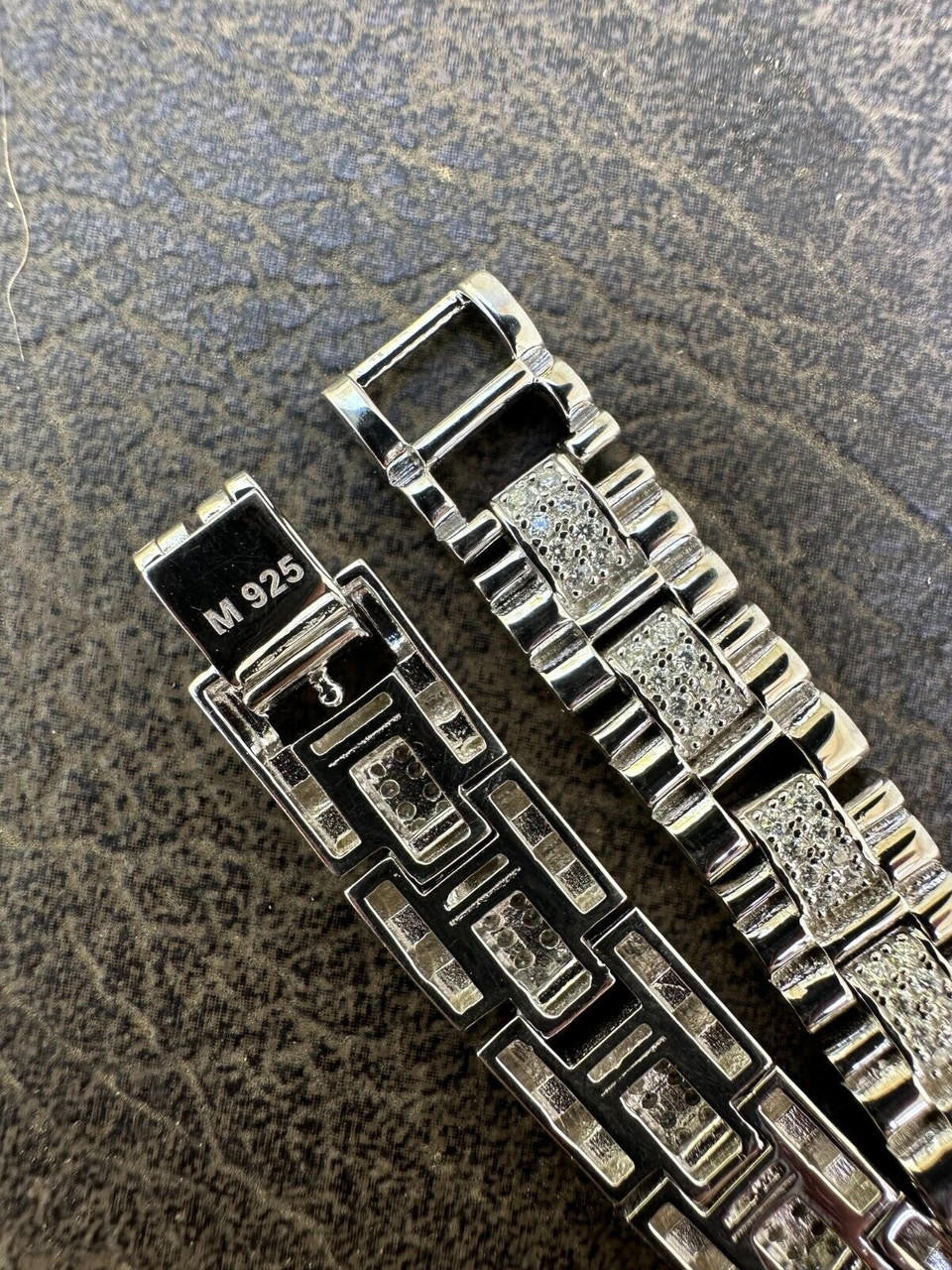 MOISSANITE Everyday Classic Presidential Custom Link Bracelet Iced Out - 925 Silver - 10mm - 7.5"-8.5"