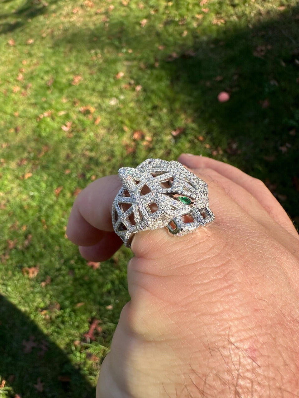MOISSANITE Panther Fury Ring - 925 Silver