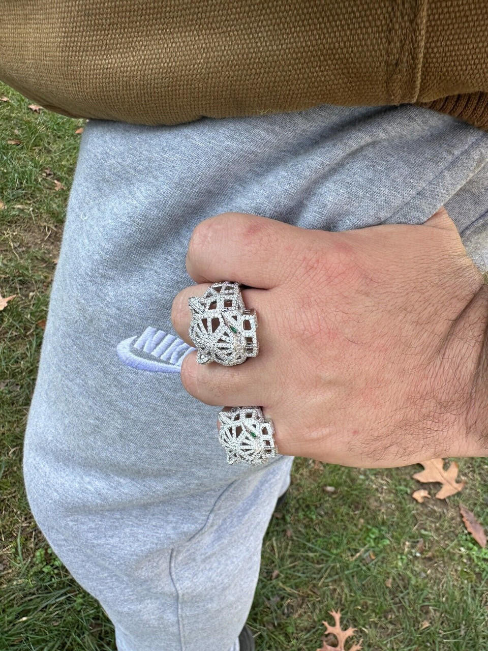 MOISSANITE Panther Fury Ring - 925 Silver