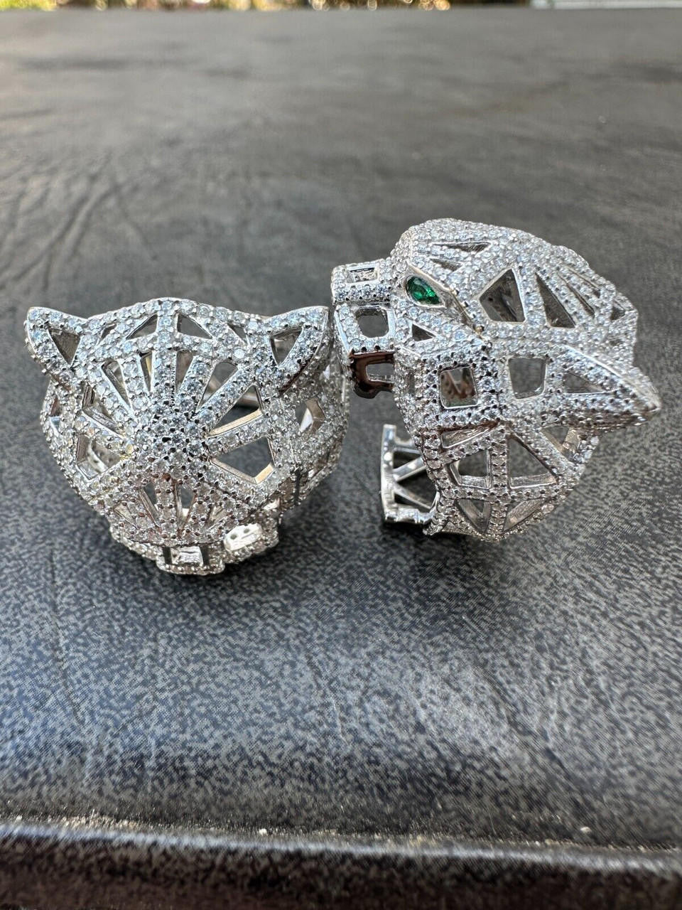 MOISSANITE Panther Fury Ring - 925 Silver