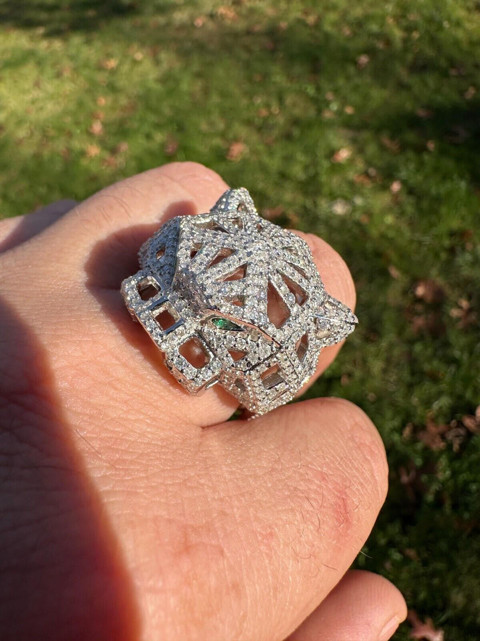 MOISSANITE Panther Fury Ring - 925 Silver