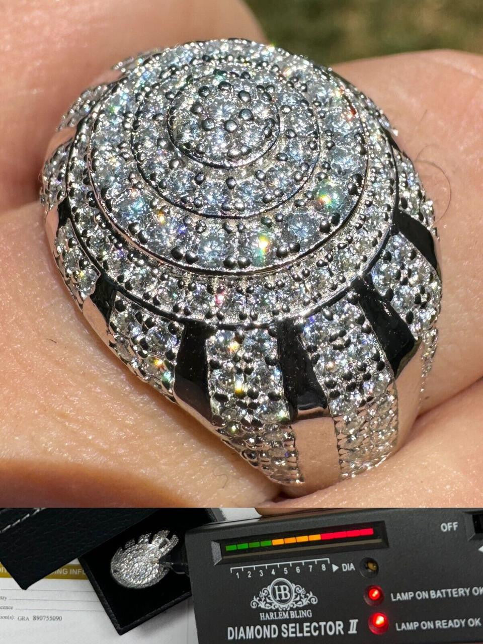 MOISSANITE Arabian Royal Crown Iced Out Ring - 925 Silver
