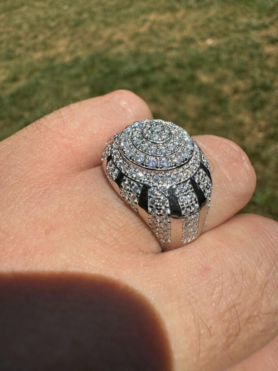 MOISSANITE Arabian Royal Crown Iced Out Ring - 925 Silver