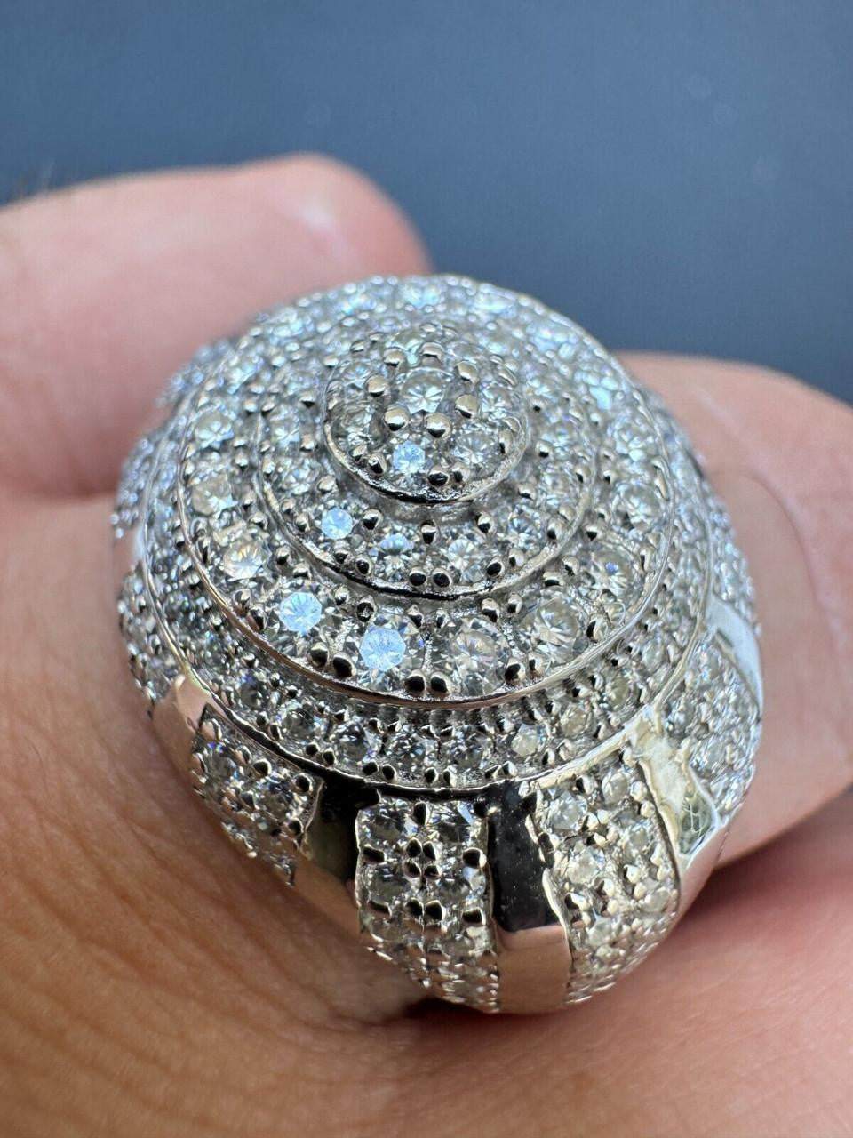 MOISSANITE Arabian Royal Crown Iced Out Ring - 925 Silver