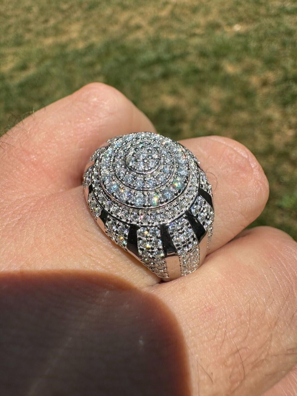 MOISSANITE Arabian Royal Crown Iced Out Ring - 925 Silver