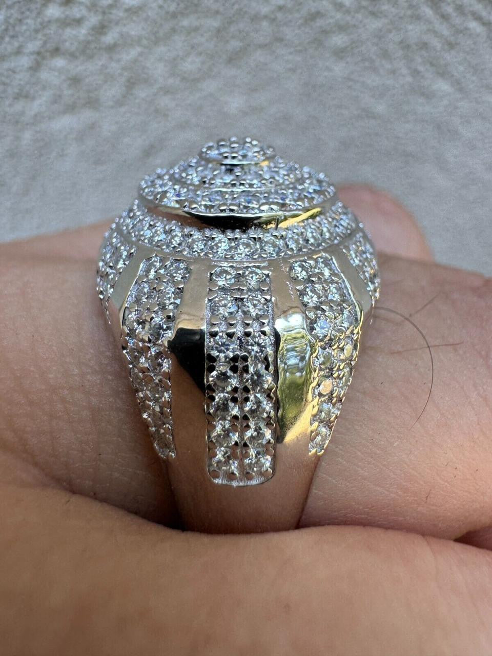 MOISSANITE Arabian Royal Crown Iced Out Ring - 925 Silver
