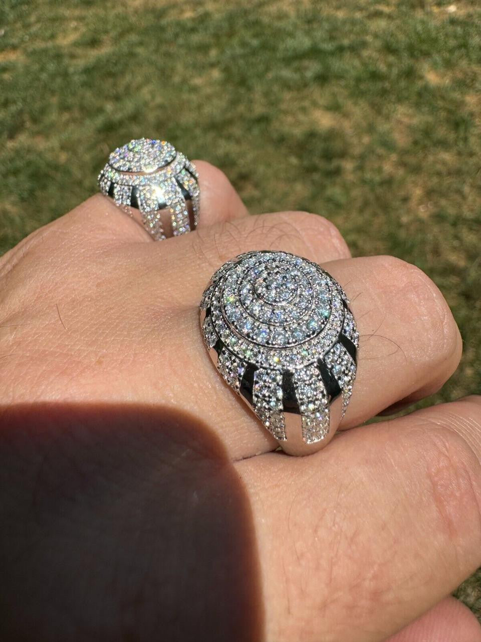 MOISSANITE Arabian Royal Crown Iced Out Ring - 925 Silver