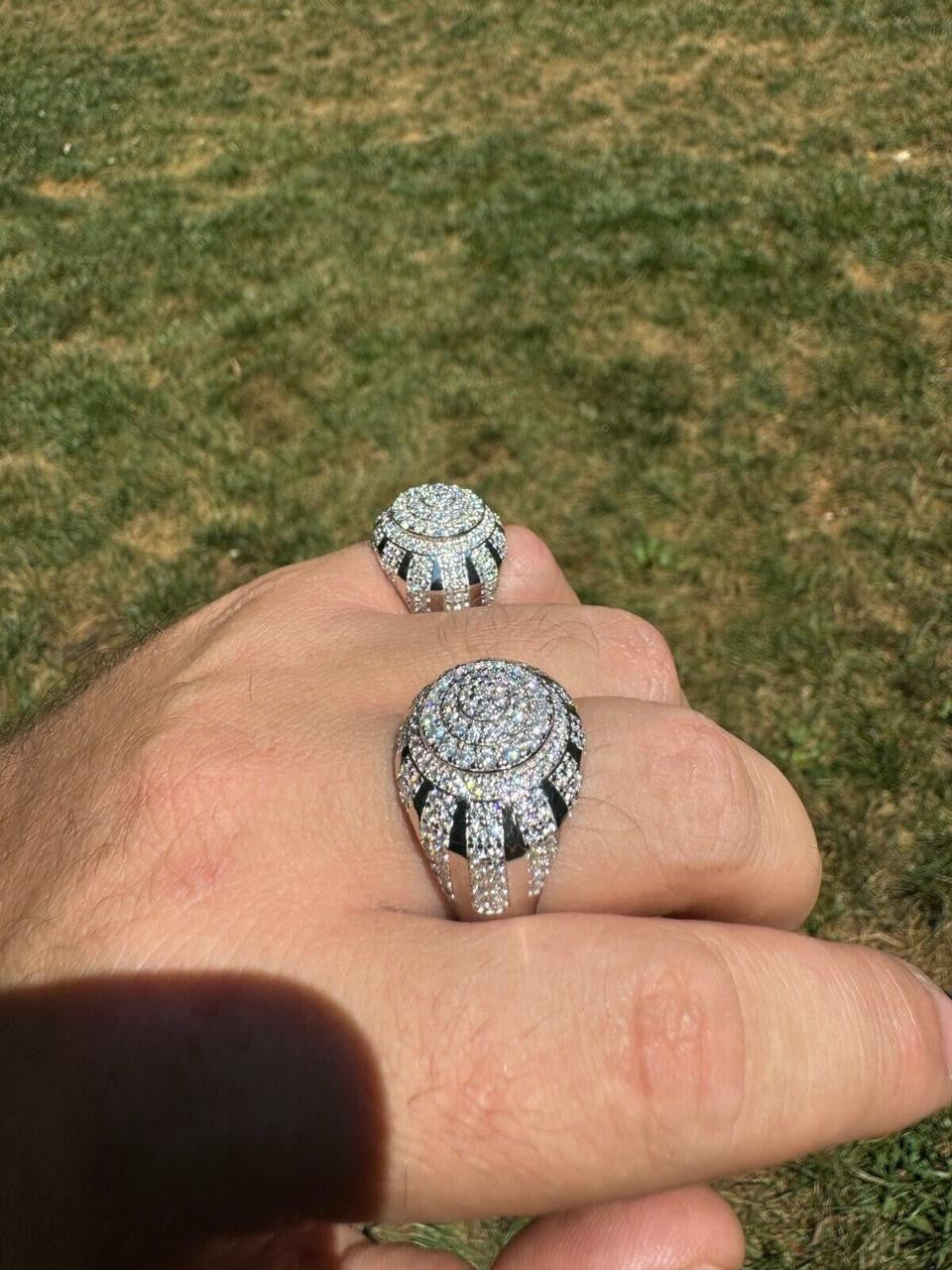 MOISSANITE Arabian Royal Crown Iced Out Ring - 925 Silver